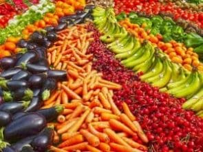 排列式蔬菜水果