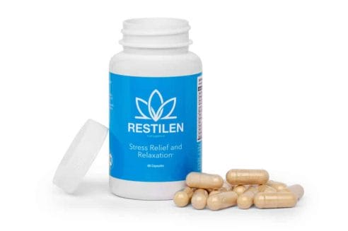 Restilen神经和压力的膳食补充剂。